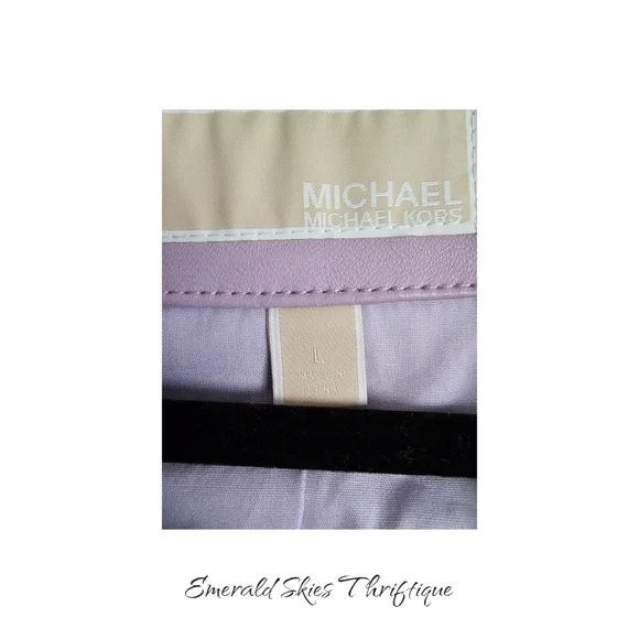 MICHAEL Michael Kors Lavender Leather Jacket - Picture 3 of 10